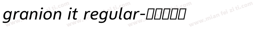 granion it regular字体转换
